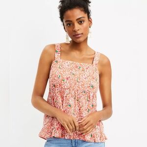 Bird Tie Back Peplum Cami Size 12